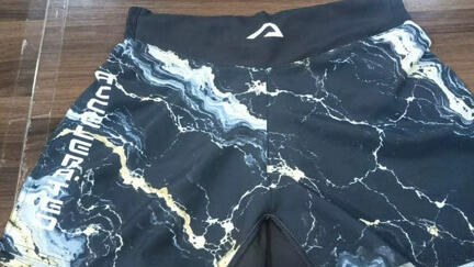 Black marble shorts / from $44